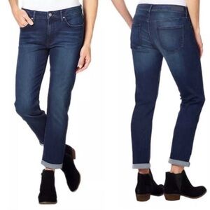 Calvin Klein Dark Wash High Rise Slim Boyfriend Jeans 8